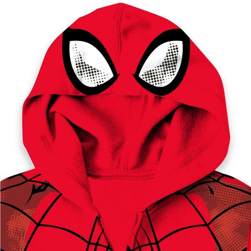New 6/7 Marvel SpiderMan zip up hooded jacket - Picture 2 of 5